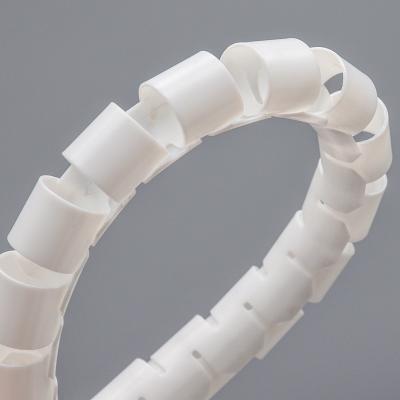 Flexible Polyethylene Spiral Cable Zip Up Management Wrap