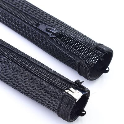 Zipper Expandable Braided Cable Wrap Sleeving